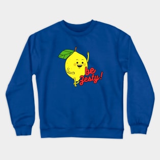 Zesty Lemon Crewneck Sweatshirt